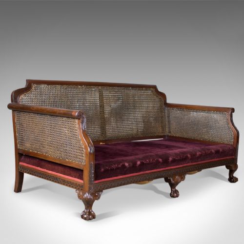fig 3. Antique Conservatory Suite, Bergere Sofa & Two Chairs, Edwardian, English c.1910