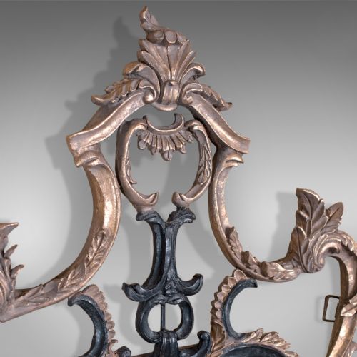 fig 2. Large Antique Wall Mirror, Victorian, Classical Revival, Metal, Giltwood, Gesso
