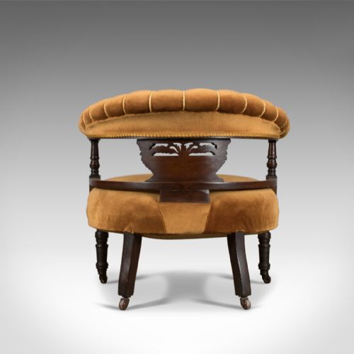fig 2. Pair of Antique Salon Chairs, English, Victorian, Bedroom, Armchair, Classical