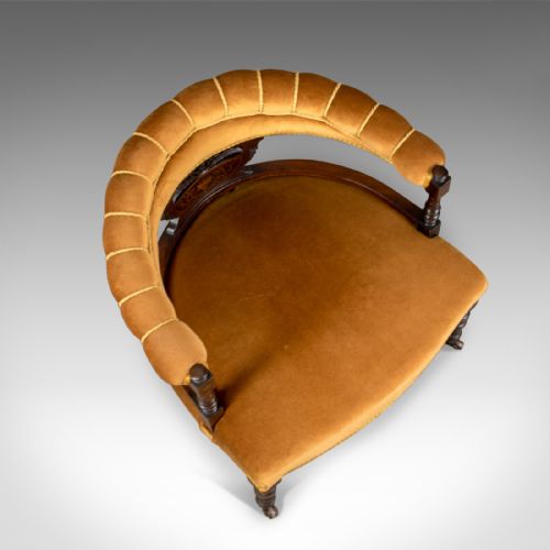 fig 3. Pair of Antique Salon Chairs, English, Victorian, Bedroom, Armchair, Classical