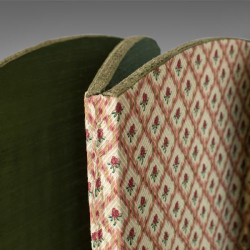 fig 3. Antique Four Fold Screen, Edwardian, Panel, Room Divider, Photgrapher's Prop