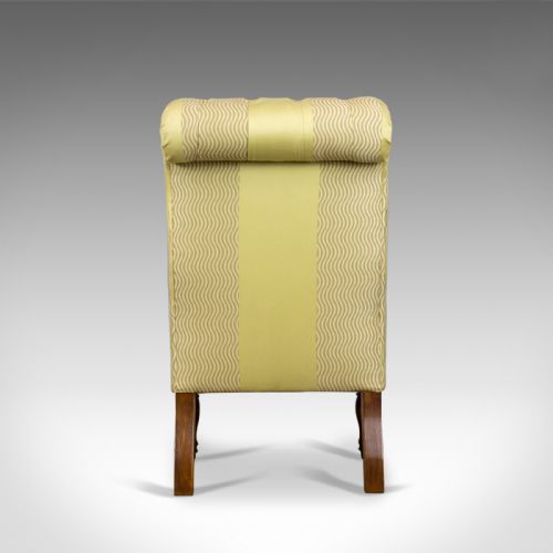 fig 3. Antique Salon Chair, English, Button-Back, Bedroom, Victorian, Circa 1870