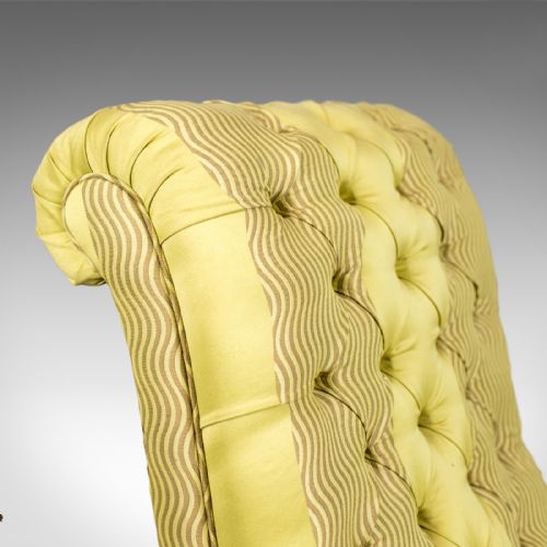 fig 4. Antique Salon Chair, English, Button-Back, Bedroom, Victorian, Circa 1870
