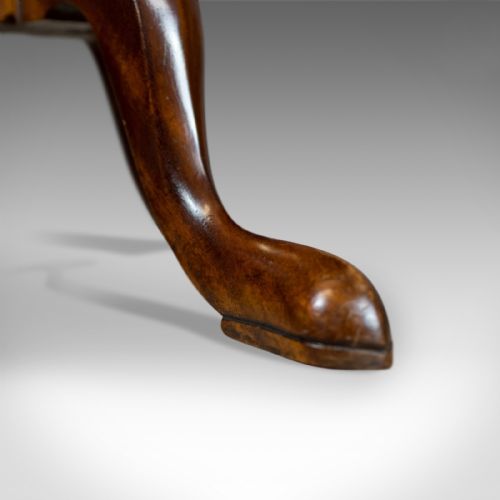 fig 3. Pair of Antique Wine Tables, English, Edwardian, Mahogany, Tripod, Side c.1910