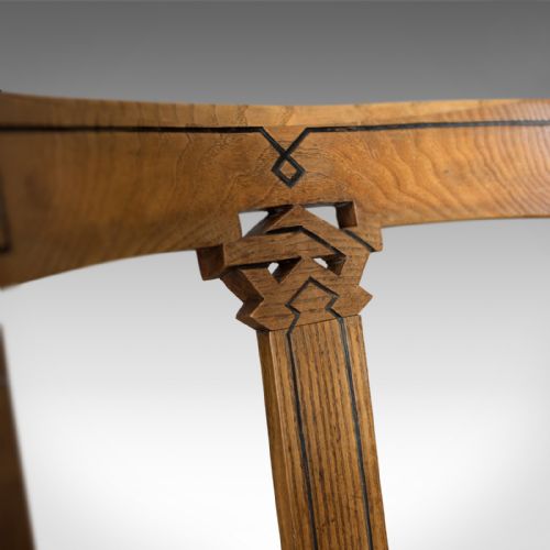 fig 6. Set of Six Antique Dining Chairs, Scottish Ash Leather, Aesthetic Movement c1880