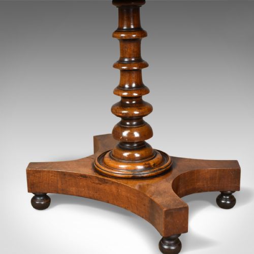 fig 4. Antique Side Table, English, Regency, End Table, Mahogany, Satinwood Circa 1820