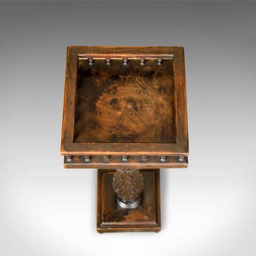 fig 2. Antique Plant Stand, English, Victorian, Mahogany, Circa 1880