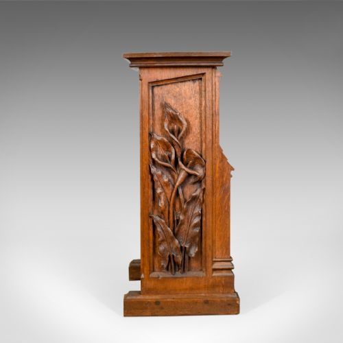 fig 3. Antique Lectern, Carved, English, Oak, Stand, Ecclesiastical Gothic, Pugin c1880