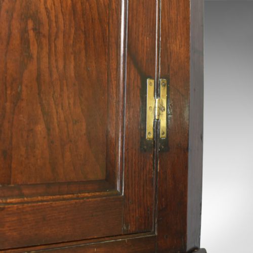 fig 4. Antique Corner Cabinet, English, Oak, Georgian, Floor Standing Cupboard c.1800