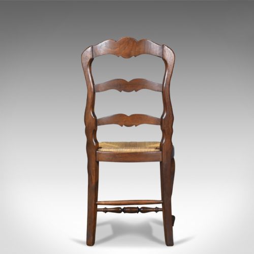 fig 2. Set of Four Antique Kitchen Chairs, French Country Dining, Circa 1900