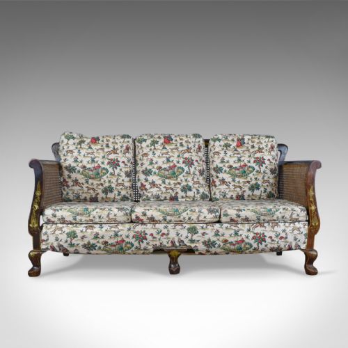 fig 1. Aesthetic Movement Antique Conservatory Suite, Chinoiserie, Bergere Circa 1910