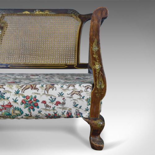 fig 4. Aesthetic Movement Antique Conservatory Suite, Chinoiserie, Bergere Circa 1910
