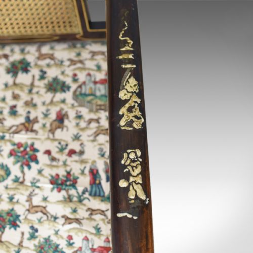 fig 5. Aesthetic Movement Antique Conservatory Suite, Chinoiserie, Bergere Circa 1910