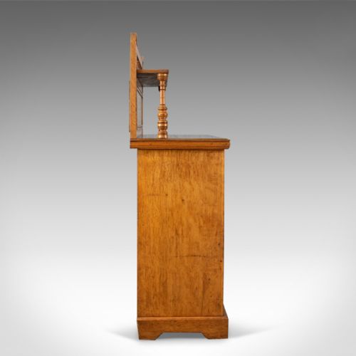fig 3. Antique Chiffonier Sideboard, English, Oak, Circa 1880