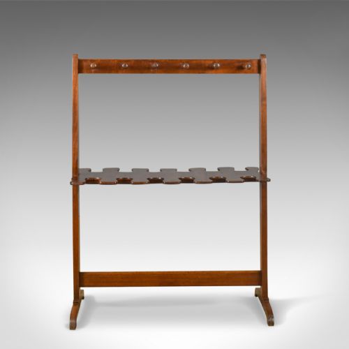 fig 1. Antique Boot Rack, Welsh, Victorian, Riding Crop Stand, Mahogany, Circa 1890