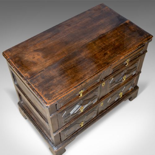 fig 4. Antique Chest of Drawers, 17th Century and Later, English Oak, Circa 1690