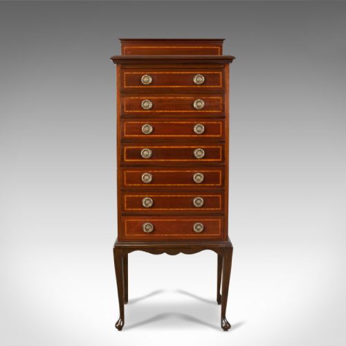 fig 1. Antique Music Cabinet, Maggs & Co, Clifton, Edwardian, Mahogany, Circa 1910