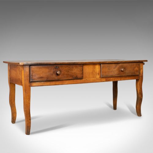 Antique Boulangerie Table, French, Country Kitchen, Bakery, Fruitwood Circa 1800