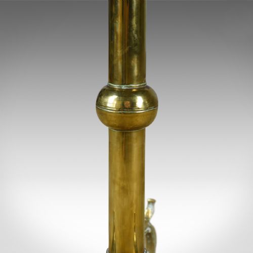 fig 3. Antique Lamp Table, Edwardian, Circular, Brass, Side, Berber Circa 1910