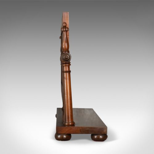fig 2. Large Antique Dressing Table Mirror, Flame Mahogany, William IV, Toilet, c.1835