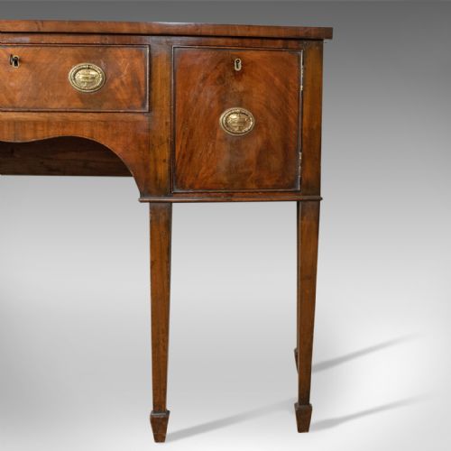 fig 2. Antique Sideboard, English, Regency Revival Server, Mahogany, Victorian, c.1890