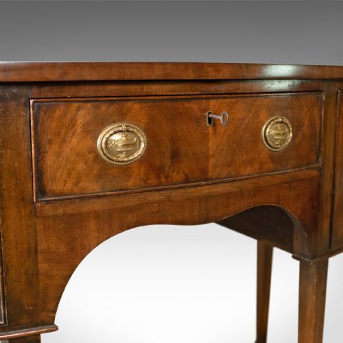 fig 4. Antique Sideboard, English, Regency Revival Server, Mahogany, Victorian, c.1890