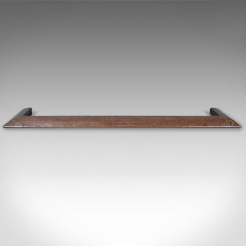 fig 1. Large Antique Arts & Crafts Fire Kerb, Victorian Fireside Fender, English c.1900