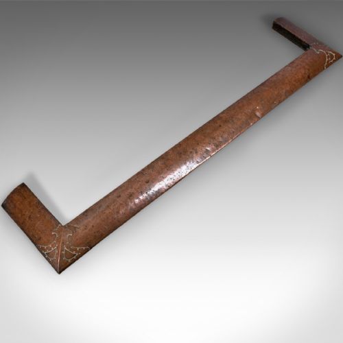 fig 3. Large Antique Arts & Crafts Fire Kerb, Victorian Fireside Fender, English c.1900