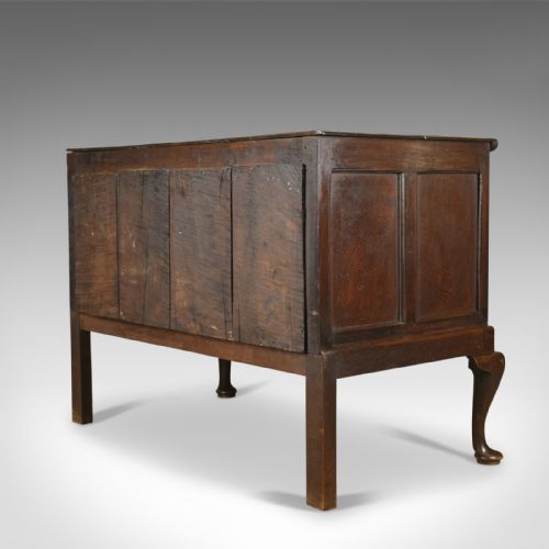 ANTIQUE CHEST ON STAND ENGLISH GEORGIAN OAK CHEST OF DRAWERS CIRCA 1720 - ADDITIONAL PHOTO 4