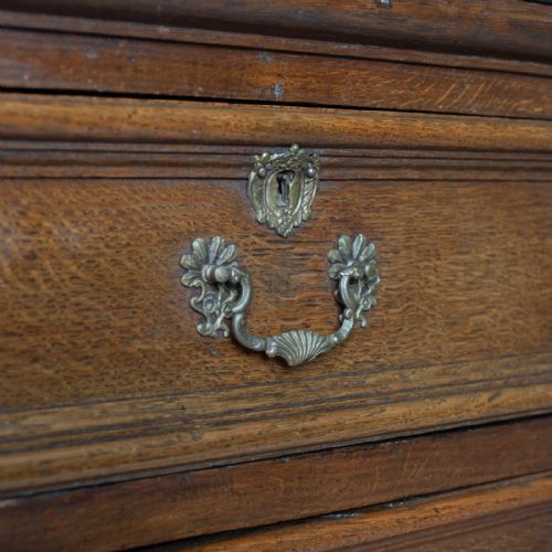 ANTIQUE CHEST ON STAND ENGLISH GEORGIAN OAK CHEST OF DRAWERS CIRCA 1720 - ADDITIONAL PHOTO 8