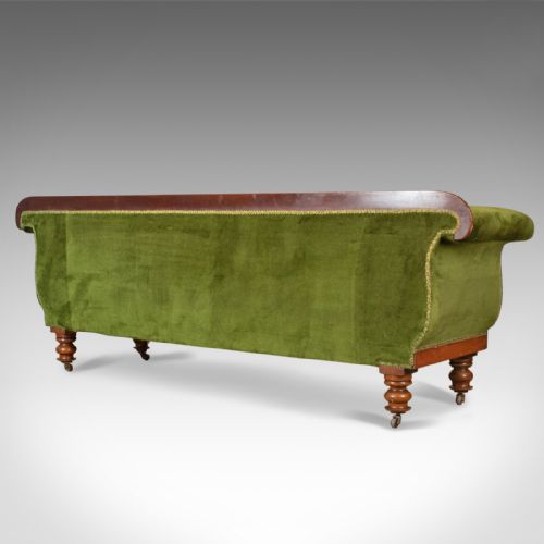 fig 3. Large Antique Settee, Regency, Mahogany, Scroll End Sofa, Daybed, Circa 1820