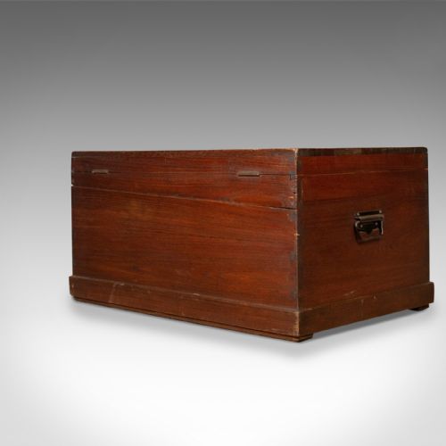 fig 3. Antique Carriage Chest, English, Teak, Trunk, Late 19th Century, Circa 1890