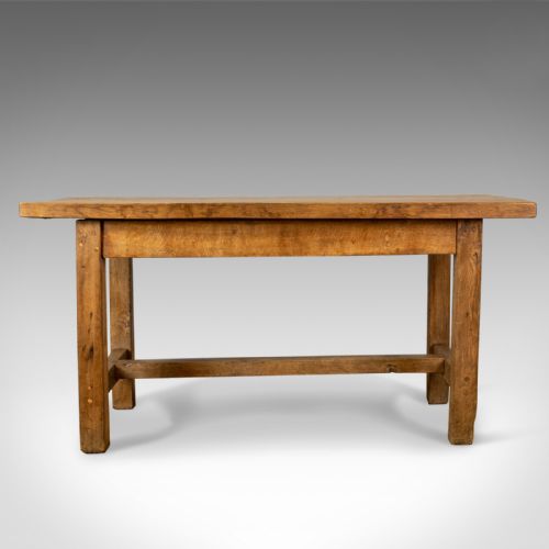 fig 1. French Antique Charcuterie Table, 19th Century, Oak, Country Kitchen Circa 1890