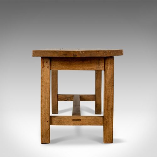 fig 2. French Antique Charcuterie Table, 19th Century, Oak, Country Kitchen Circa 1890