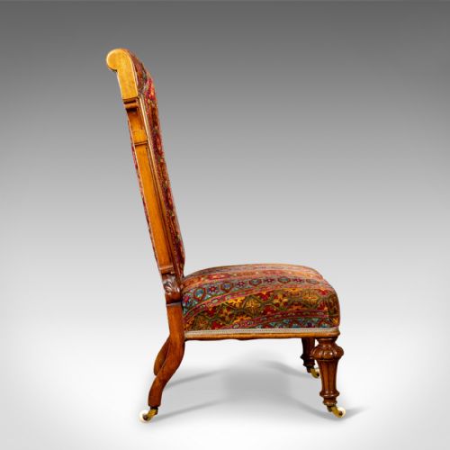 fig 2. Antique Prie Dieu Chair, 19th Century, Regency, Walnut, Bedroom, Side Circa 1820
