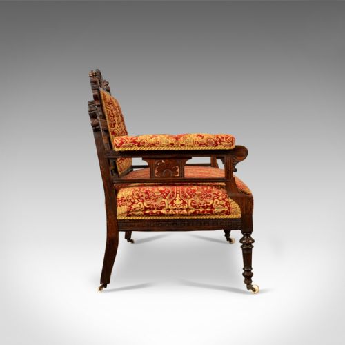 fig 2. Antique Settee, Victorian Button Back Sofa, Walnut, 19th Century Circa 1880