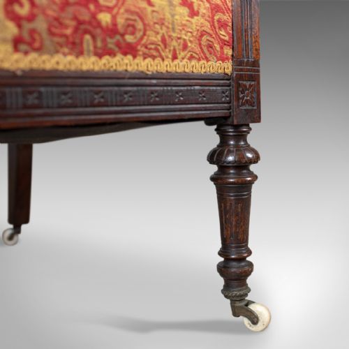 fig 4. Antique Settee, Victorian Button Back Sofa, Walnut, 19th Century Circa 1880