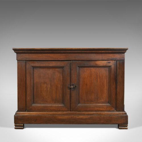 fig 1. Antique Cupboard, 19th Century, French, Oak, Cabinet Circa 1850