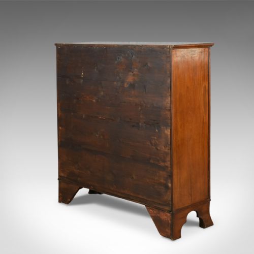 fig 3. Antique, Victorian, Flame Mahogany, Walnut, Side Cabinet, Circa 1870