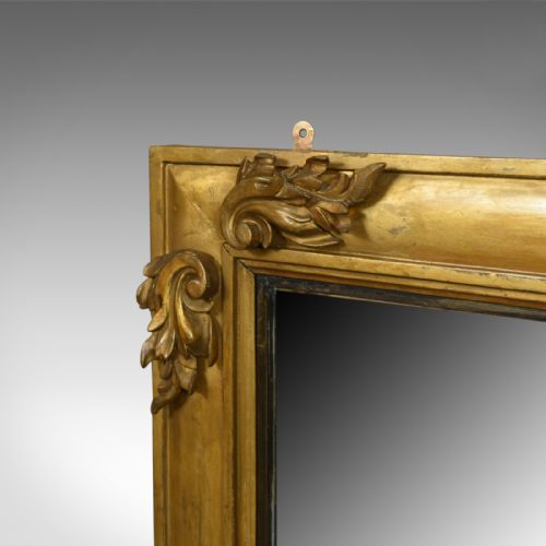 fig 3. Antique Overmantel Mirror, English, Georgian, Wall, Giltwood, Gesso, Circa 1800