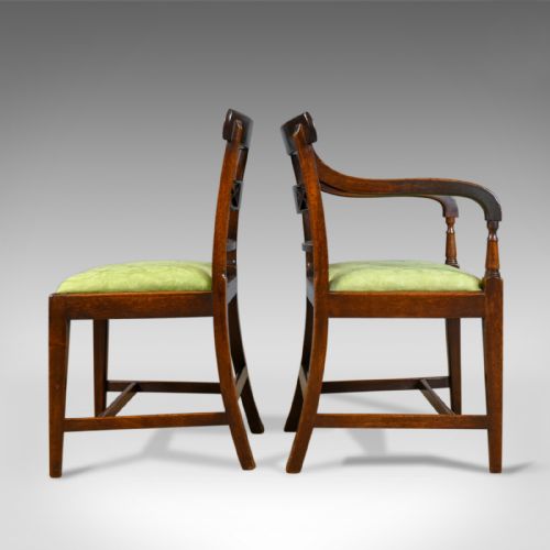 fig 2. Set of Six Antique Dining Chairs, English, Regency, Mahogany, C19th Circa 1820