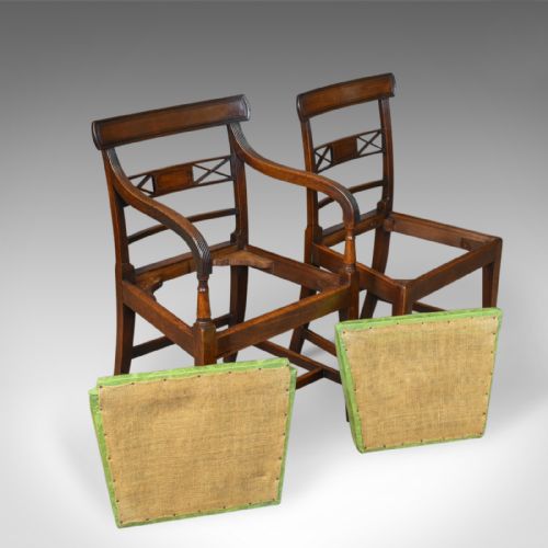 fig 4. Set of Six Antique Dining Chairs, English, Regency, Mahogany, C19th Circa 1820
