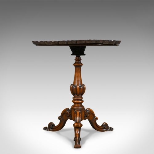 Antique Wine Table, English, Victorian, Octagonal, Side, Rosewood, Circa 1870
