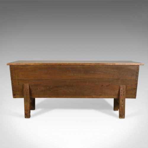 fig 1. Antique Boulangerie Dough Bin, Large, French, Elm, Circa 1800