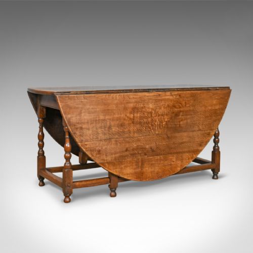 Large Antique Gateleg Table, Georgian, Country Kitchen, Dining, Circa 1800
