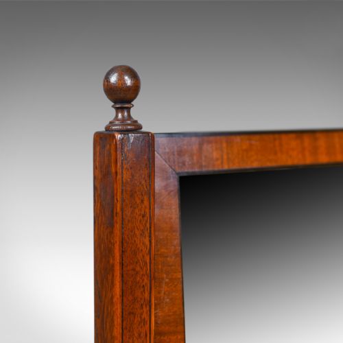 fig 4. Large, Antique Dressing Table Mirror, Mahogany, Georgian, Platform, Toilet C1800
