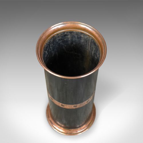 fig 1. Antique Arts & Crafts Stick or Umbrella Stand, English, Victorian, circa 1890