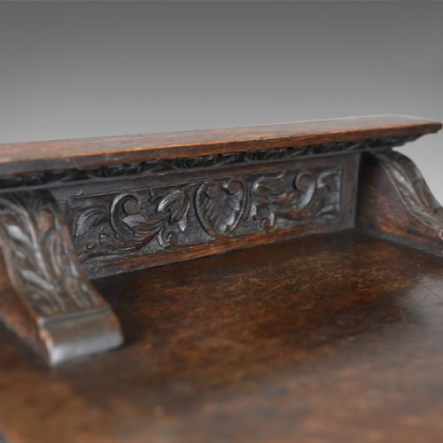 fig 4. Antique Purdonium, Scottish, Oak, Coal, Fireside Log Bin, Victorian, Circa 1880