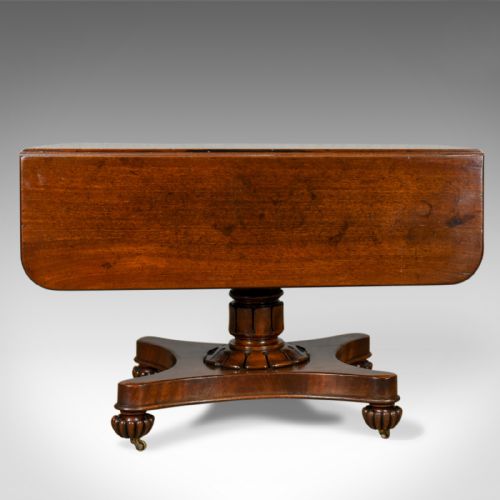fig 5. Antique Pembroke Table, English, William IV, Mahogany, Sofa, Circa 1835