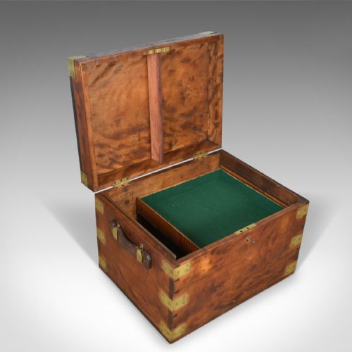 fig 2. Antique Steamer Chest, Marine, English Travel Ship's Trunk W Insall & Sons c1870